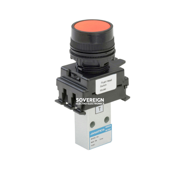 Janatics DS244PR60 1/8 -3/2 NC Push Pull sp. return valve